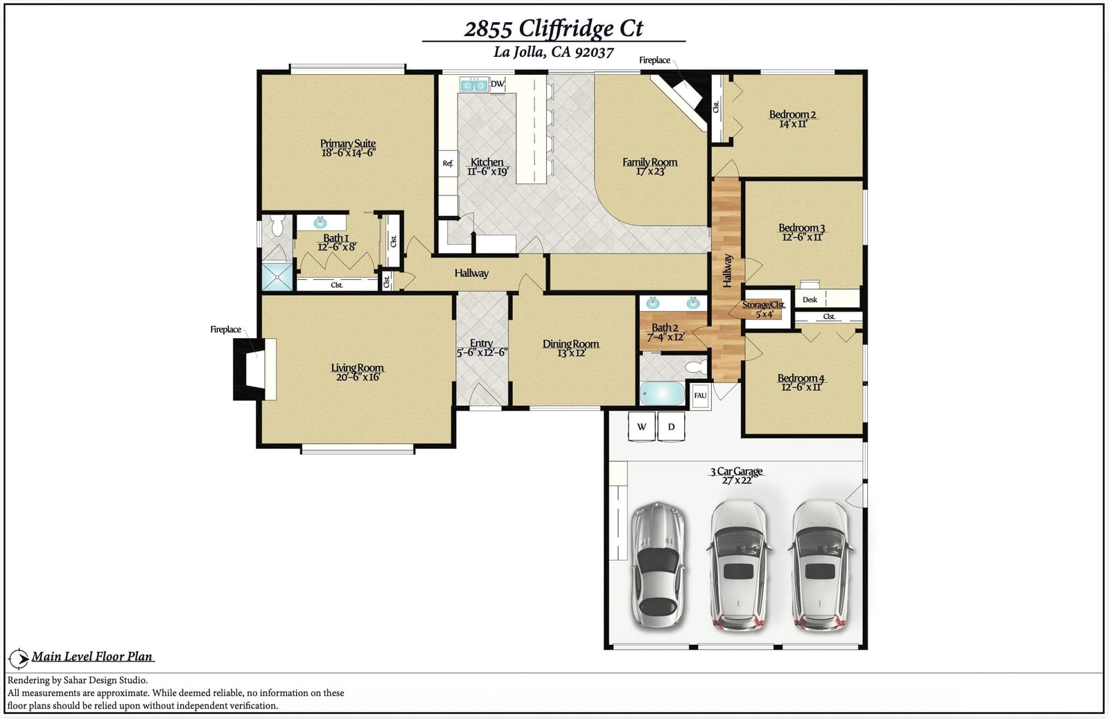 2855 Cliffridge Ct floor plan
